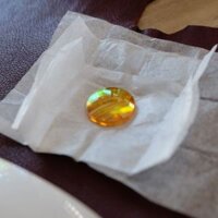 Thấu kính hội tụ Laser CO2 d12mm (thủy tinh vàng kim) cho máy khắc dấu mini