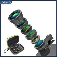 Thấu Kính Mắt Cá Góc Rộng 6 Trong 1 CPL / Star Lens 2X Tele Cho Điện Thoại Thông Minh