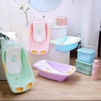 Thau Tắm Baby Life DUY TÂN nhựa PP an toàn sức khỏe, chậu tắm có tấm đỡ chắc chắn, có nút thoát nước