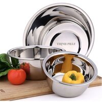 Thau trộn âu trộn salad inox cao cấp 34cm 40cm 42cm