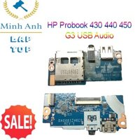 Thay Bo usb audio ,Laptop HP Probook 430 440 450 G3 USB Audio Card Reader Board - Xaclaptop