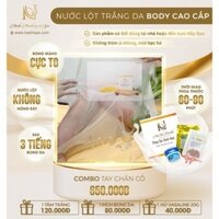 Thay Da Sinh Học -Kem Lột Da - Nước Lột Da NASHI - Phục Hồi Tái Tạo Da | Tặng kèm Kích Bong + Tắm Trắng| SET Tay Chân Cổ