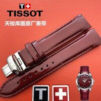 Thay dây đeo đồng hồ Tissot Thư viện T035 vòng tay 1853 thắt lưng T035210A T035207Dây da thật dành cho nữ