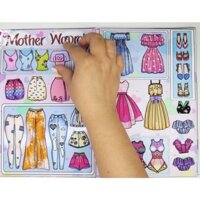 THAY ĐỒ CHO BÚP BÊ GIẤY 2 TỦ QUẦN ÁO CỦA BÚP BÊ ella house