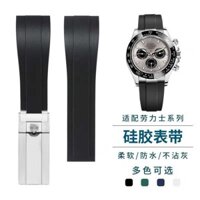 Thay thế dây đeo cao su Rolex Oyster Loại Continuous Ditona Du thuyền Danh tiếng mềm Silicone dây đeo cổ tay 20