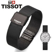 Thay thế dây đeo đồng hồ Tissot1853 dây đeo đồng hồ bằng thép không gỉ Dây lưới Milan Dây thép uốn cong T085 T4119mm nam và nữ