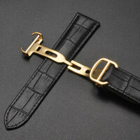 Thay Thế Dây Đeo Đồng Hồ Cartier Nam Da Thật Chính Hãng Santos Nữ Chìa Khóa Gấp London 16 18 20 22mm