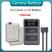 Thay Thế LP-E8 BATERIA LP E8 LPE8 Battery Charger Đối với Canon EOS 550D 600D 650D 700D Nụ Hôn X4 X5 X6i X7i máy ảnh 150