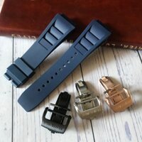 Thay thế Richard Miller Richard mille Dây đeo đồng hồ cao su silicon nhập khẩu chống thấm nước 25mm Kiểu tai thô