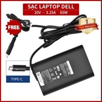 Thay thế sạc Laptop Dell 65w USB-C Type C cho Dell Latitude 7275 7370 5420 5285 5290 5520 XPS 13 9250 9360 9365 9370 9380 9350 9550 Chromebook 3100 3400 5190 la65nm170