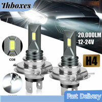 Thboxes 2 Chiếc H4 9003 Hb2 Bộ Đèn Pha Led Ô Tô Cao Và Thấp Bóng Đèn Sương Mù 6000k Xenon Đèn Siêu Trắng