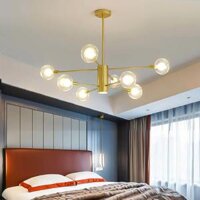 THCN 264: Đèn chùm chao quả bi 8 bóng - KT: Ø800mm x H500mm - Bóng đèn LED G9 x 8 bóng