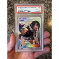 Thẻ 2018 Pokemon Sun Moon Dragon Majesty 70 Fa Zinnia Dragon Majesty PSA 10 d7 NF3 6a
