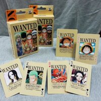 Thẻ bài poker One Piece Wanted Collector's Edition Luffy Zoro Conan Naruto, thẻ bài poker sáng tạo, trò chơi board game One Piece Wanted Order Collector's Edition Luffy Zoro Conan Naruto