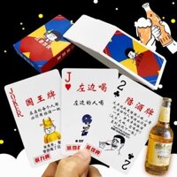 Thẻ bài poker sáng tạo để uống rượu tại bàn rượu, thẻ trừng phạt tiệc giải trí cho người lớn, thẻ đồng hành cho cô gái, trò chơi quán bar