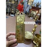 thẻ bài thiên quan tứ phúc bằng đồng kèm dây treo cát tường .Thiên quan tứ Phước kim bài thiên quan tứ phúc