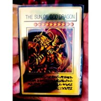 Thẻ bài yugioh cao cấp The Sun Of God Dragon [The Winged Dragon Of Ra] - Viền vàng ánh kim - Hàng nhập khẩu