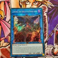 Thẻ bài Yugioh chính hãng | Cherubini, Ebon Angel of the Burning Abyss  | DANE Secret rare.