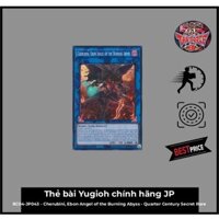 Thẻ bài Yugioh chính hãng JP: RC04-JP043 - Cherubini, Ebon Angel of the Burning Abyss - Quarter Century Secret Rare
