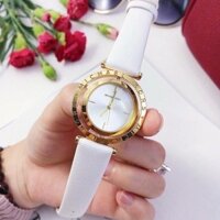 (Thẻ bảo hành 12 tháng) Đồng hồ nữ Michael kors MK46 dây da cao cấp, mặt xoay -Đồng hồ MK