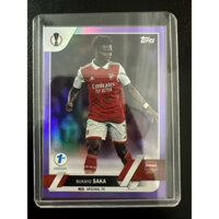 Thẻ bóng đá #I460 Bukayo Saka Arsenal Purple /30 1st Edition Topps UCC Flagship 2022/23