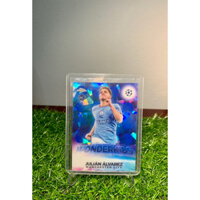 Thẻ Bóng Đá Julian Alvarez Wonderkids Topps Chrome Sapphire 2022/23