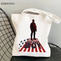 The boys tv show Túi Xách tote cotton Mua Sắm Thân Thiện Với Môi Trường Olsas ecologicas Dây Lưới Buộc Mua Sắm