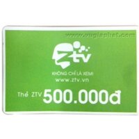 Thẻ Cào Nạp Tiền Tài Khoản ZTV