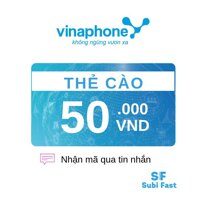 Thẻ cào Vinaphone 50K - nhận mã siêu nhanh [sms]