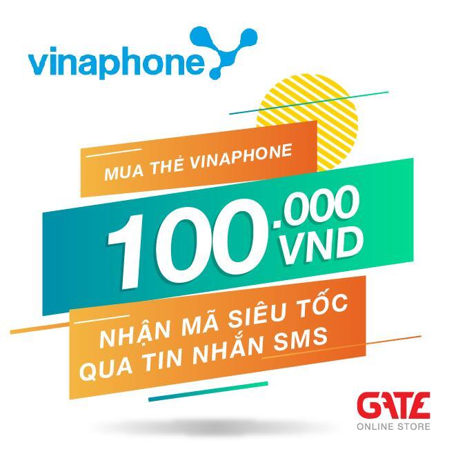 Thẻ cào Vinaphone mệnh giá 100.000 đồng