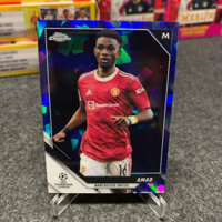 Thẻ cầu thủ bóng đá Amad Diallo Sapphire - Topps chrome
