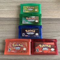 Thẻ Chơi Game Pokemon Ruby / Sapphire / Emerald / Fire Red / Leaf Cho NDSL GBM GBA
