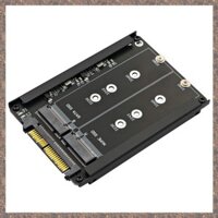 Thẻ chuyển đổi 2 trong 1 M.2 NVME SSD và B Key / B & M Key SSD sang SFF-8639 U.2 có khung - Giữ lại MSATA SSD Làm ổ đĩa SATA 7mm 2.5In