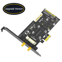 Thẻ chuyển đổi JMT 2 in1 Mini PCI-E sang PCIe 1x và Msata sang SATA3 có khe cắm thẻ SIM cho WiFi / 3G / 4G / LTE / Msata Mini Card sang máy tính để bàn