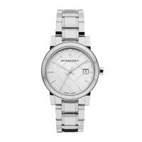 THE CITY SILVER STAINLESS STEEL BRACELET LADIES WATCH BU9100, 34MM