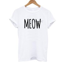 The Coolmind 100% Cotton Meow Cat In Áo Thun Nữ Tay Ngắn Áo Thun Người Bạn Tốt Nhất 2017 Bán Chạy Áo Thun Mèo Đáng Yêu