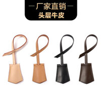 Thẻ da thuộc thực vật, dây buộc túi, mặt dây chuyền túi hoa vintage cao cấp, charm túi nữ tinh tế, phụ kiện hành lý [cxy]