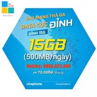 Thẻ đăng kí gói cước D15G của Vinaphone - Chu kỳ 12 tháng