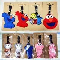 Thẻ Đánh Dấu Hành Lý  vali du lịch Hoạt Hình Sesame Street / Elmo / Ngựa Pony Dễ Thương cartoon luggage tag animes