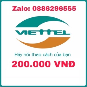 Thẻ điện thoại Viettel 200.000 đồng