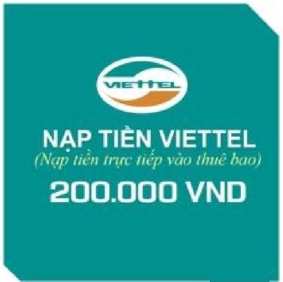 Thẻ điện thoại Viettel 200.000 đồng