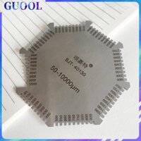 Thẻ đo độ dày hình bát giác Lược màng ướt Công cụ đo thực tế cao có thể tái sử dụng 50-10000um