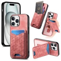 Thẻ Dọc Solt Ví Da Dành Cho iPhone 16 Pro Max 15 Plus 14 13 12 11 SE 2024 Túi Vintage Túi Đựng Đứng Bao