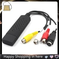 Thẻ ghi Video USB, Bộ chuyển đổi Video âm thanh Grabber cho RCA sang USB Chuyển đổi VHS Mini DV VCR Hi8 DVD sang kỹ thuật số bền