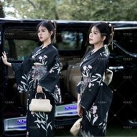 Thế Giới Ngầm Cô Gái Kimono Yukata Kimono Trang Phục Nữ Sửa Đổi Kimono Ảnh Đầm