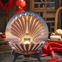 Thế Giới Nổi Tiếng Chiến Thắng Cũ Địa Điểm Vỏ Nghệ Thuật Tròn Đồ Trang Trí Trang Trí Phòng Ngủ Đầu Giường Thành Phẩm Bàn Bạn Bè