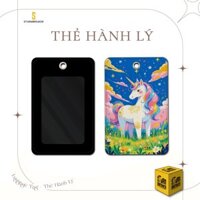Thẻ Hành Lý Da STORMBREAKER - Tag Treo Vali Du Lịch - Tag Cặp Sách Balo - UNCORN - Màu Sắc Đen-Nâu - UNCORN-003