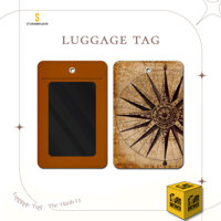 Thẻ Hành Lý Da STORMBREAKER - Tag Treo Vali Du Lịch - Balo - Old Compass - Vintage - Màu Sắc Đen-Nâu - TGTH017