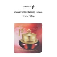 The history of Whoo Intensive Revitalizing Cream 1ml x 30ea / Anti-aging / Elastic skin / Korea cosmetics