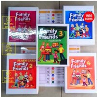 Thẻ học tiếng anh Family and Friends 1,2,3,4, 5, starter + Flash card cho bé + 1995.Flashcard + A5,A4